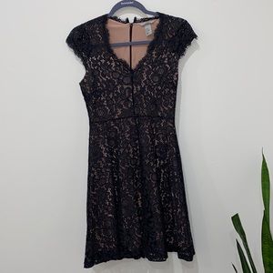 H&M flare lace dress